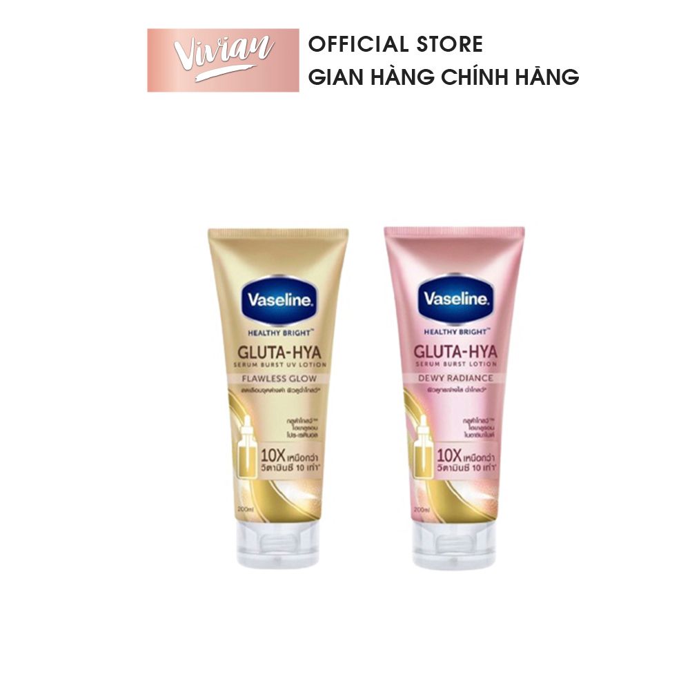  Dưỡng thể Vaseline 10X Gluta-Hya 330ml (MP7838 MP7839) 