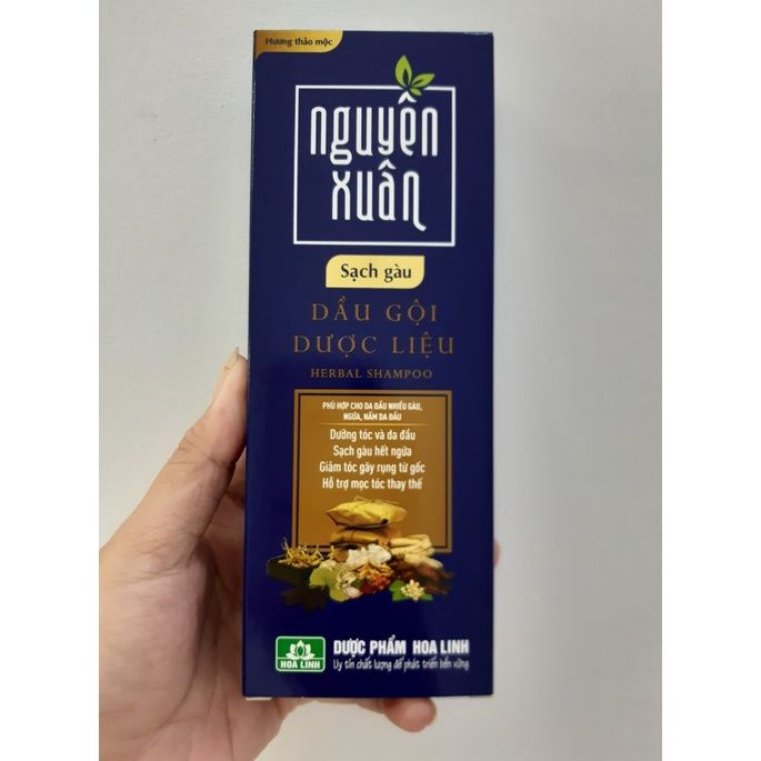 Dầu gội dược liệu Nguyên Xuân sạch gàu - Xanh dương 200ml (MP8213) 