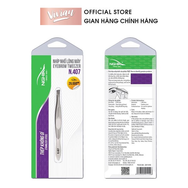 Nhíp vỉ giấy N.407 Kềm Nghĩa