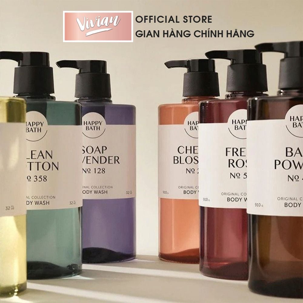  Tắm Happy Bath Original Collection 910g 