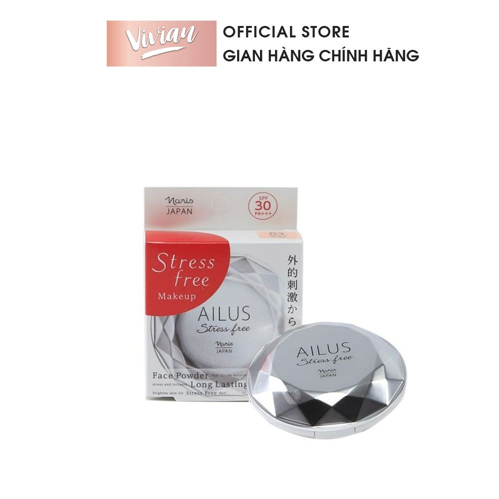  Phấn Phủ Naris Ailus Stress Free (MP8008 MP8009 MP8010) 