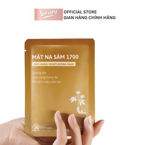  Mặt nạ sâm 1700 Cỏ Mềm -  dưỡng ẩm ngừa lão hoá da 18g (MP9198) 