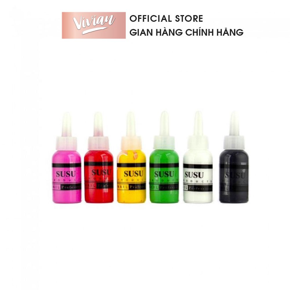 Bột bản Fol chính hãng, Bột vẽ cọ bản 3D lên màu cực chuẩn (9ml) - Nails  Red | Lazada.vn