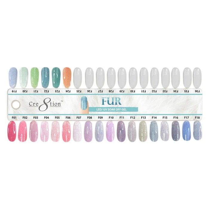  Gel CS Fur Cre8tion hàng Mỹ màu từ F01-F16 