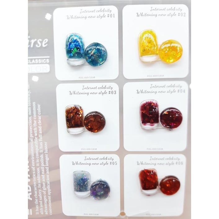  Set Gel Nhũ Hổ Phách Huaxi 6 Màu Siêu Hot (SO1683) 