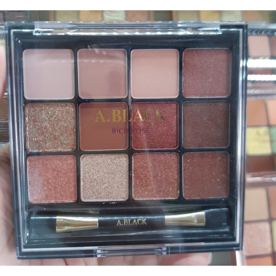  Màu mắt 12 ô Clio A.Black Glam Change Multi Palette #02 (MP8218) 