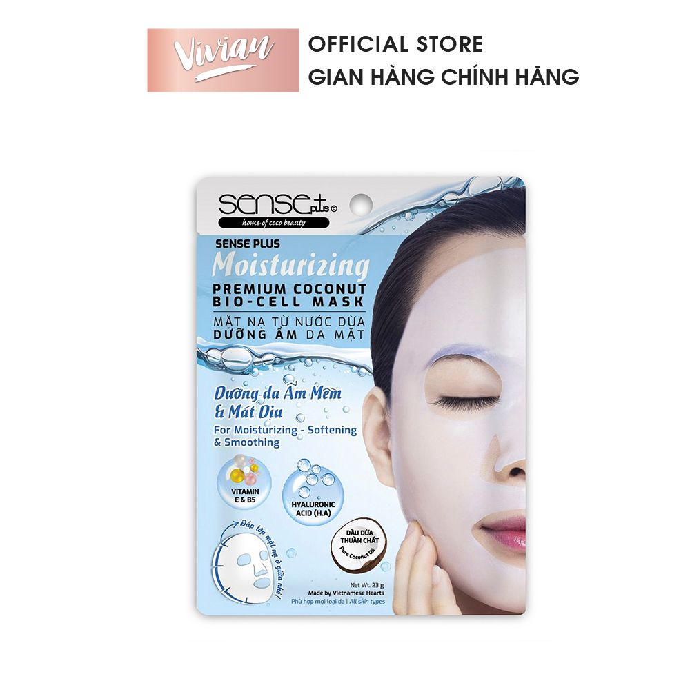  Mặt nạ dừa sinh học dưỡng ẩm Sense Plus (MP7246) 
