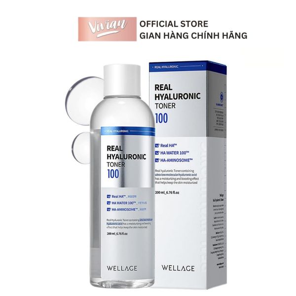  Nước hoa hồng cấp ẩm sâu Wellage Real Hyaluronic 200ml (MP9133) 
