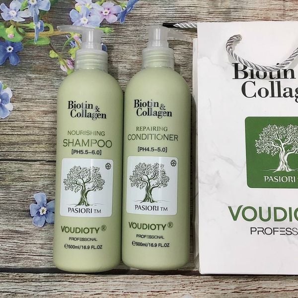 Gội, xả Biotin & Collagen Xanh rêu - kiểm soát dầu