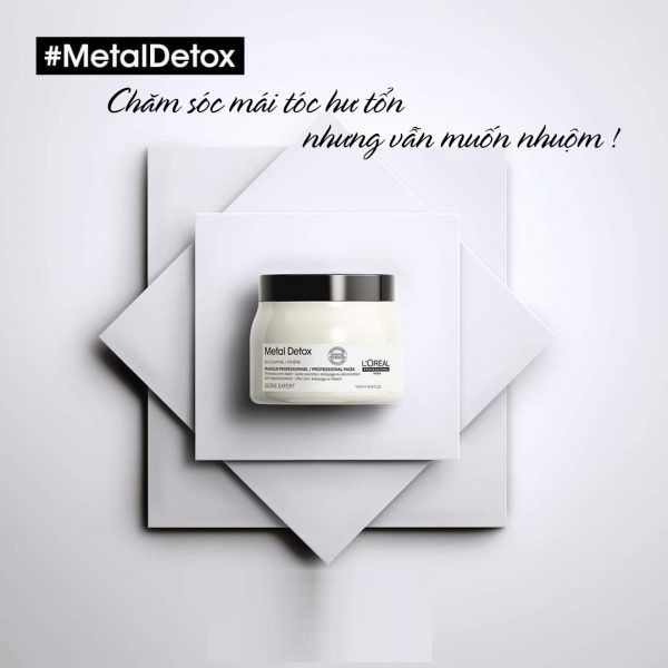 Hấp dầu L'Oréal Professionnel Metal Detox - thải độc kim loại dành cho tóc dày 500ml