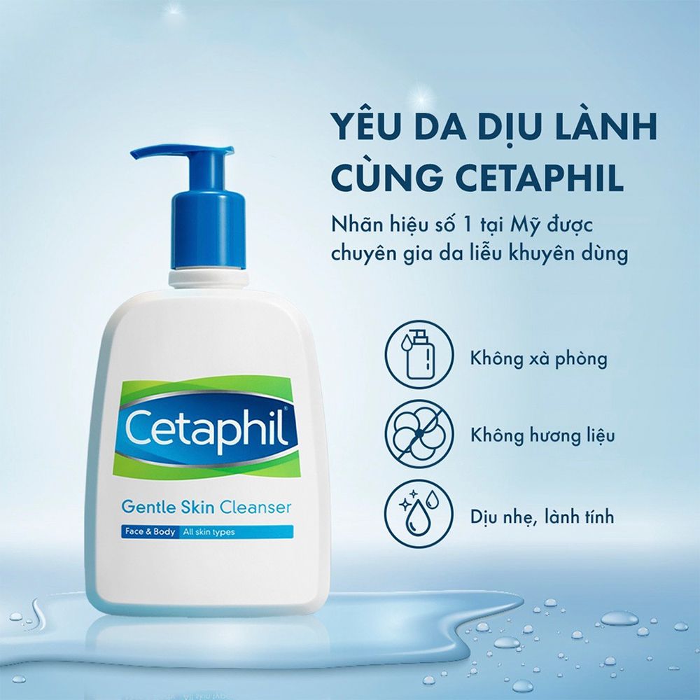 Sữa Rửa Mặt Cetaphil 125ml và 500ml Gentle Skin Cleanser (MP5488 MP5687) 