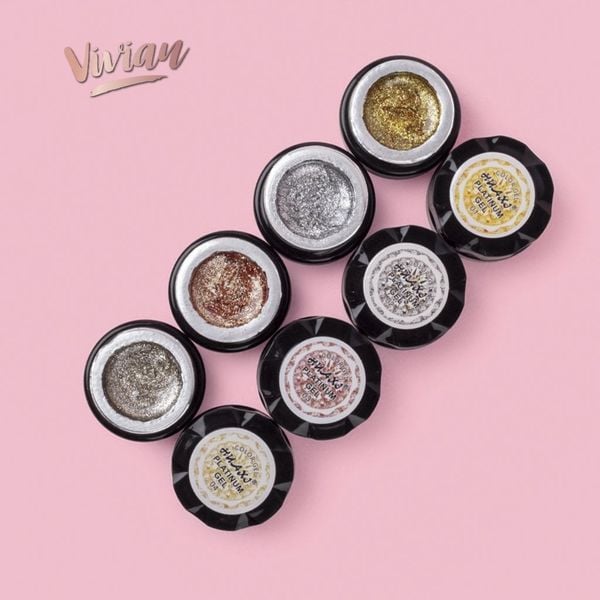 Gel nhũ viền platinum Huaxi