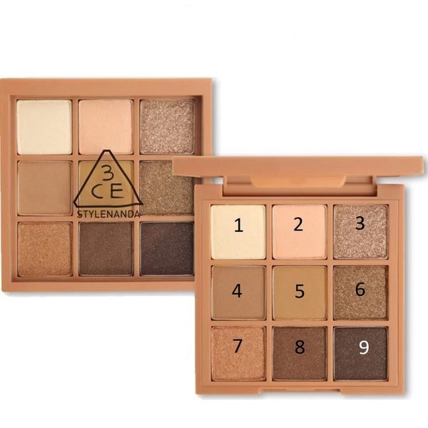 Bảng Phấn Mắt 9 Màu 3CE Multi Eye Color Palette - Plot Twist