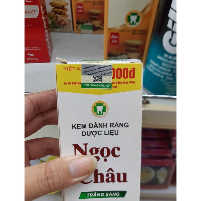  Kem đánh răng Ngọc Châu trắng sáng 170g (MP8209) 