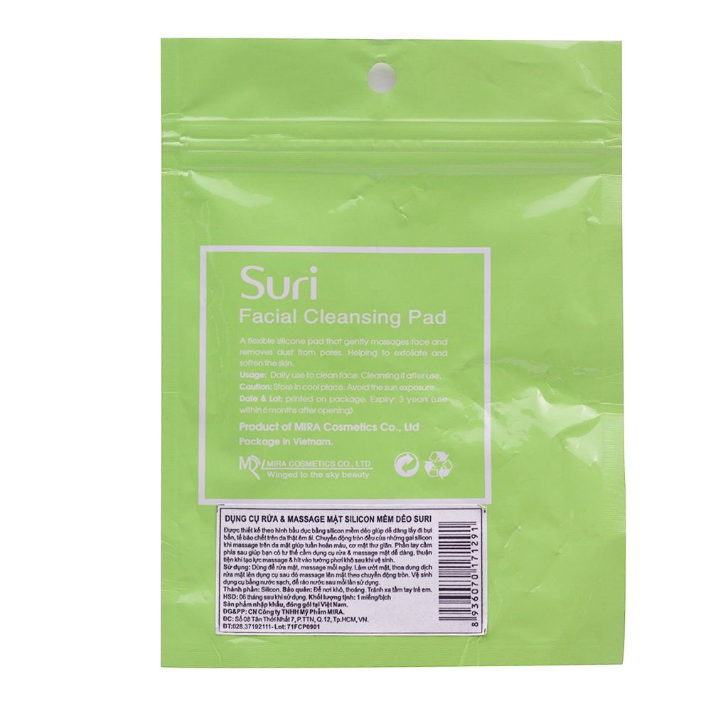  Miếng rửa mặt Silicon Mềm dẻo Suri (MP3926) 