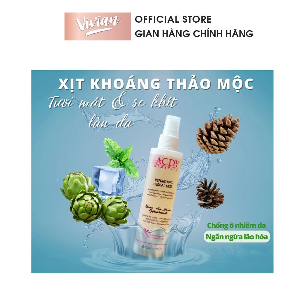  Xịt khoáng thảo mộc Lacdy 200ml - L524 (MP8752) 