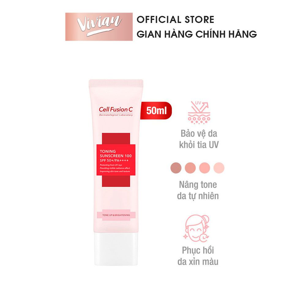  Kem chống nắng nâng tone Cell Fusion C Toning Sunsceen 100 (50ml) - MP8203 