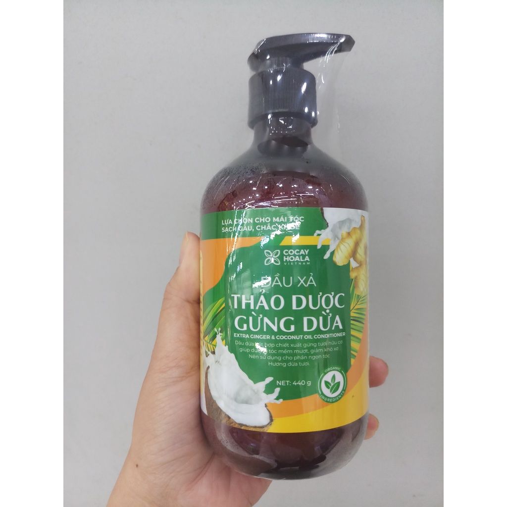  Combo gội xả gừng dừa cocayhoala 440g - (MP8532 MP8546 MP8547) 