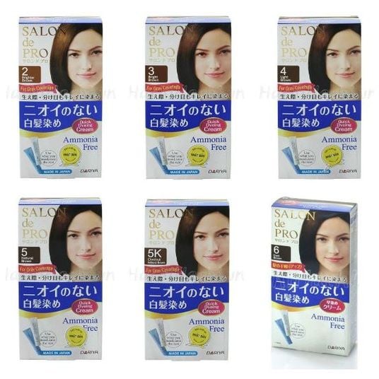  Kem nhuộm tóc Nhật SALON de PRO cho nữ (TO2701 TO2702 TO2703 TO2704 TO2705 TO2706) 