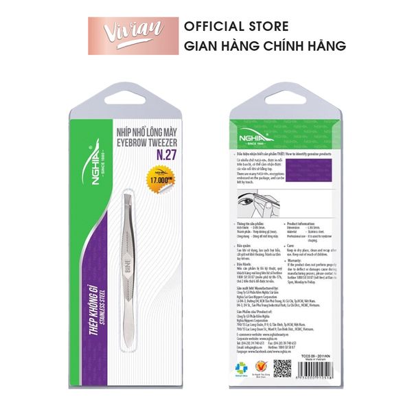 Nhíp vỉ giấy N.27 ( Nhíp BINE)