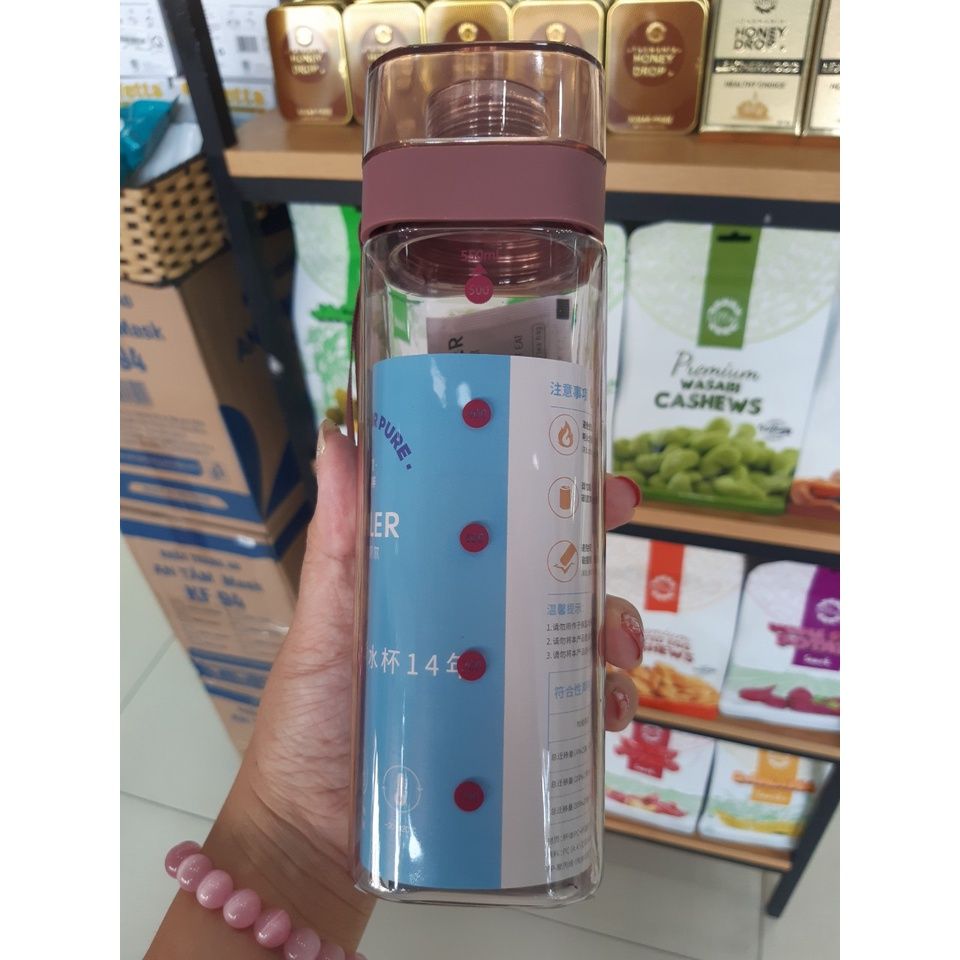  Bình nước thể thao vuông Diller 550ml (QT0063) 