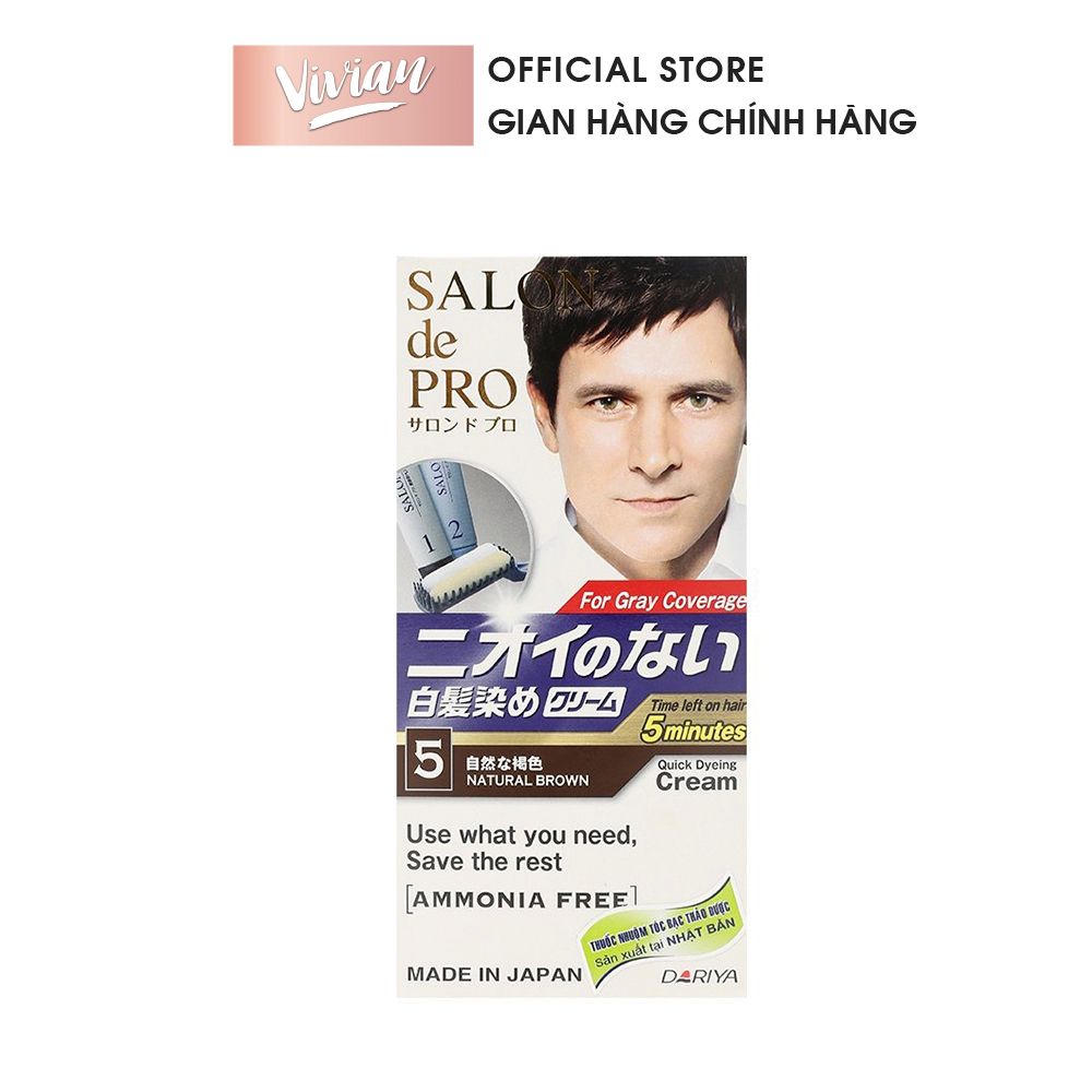  Nhuộm tóc Nhật SALON de PRO cho nam (TO2707 TO2708 TO2709) 