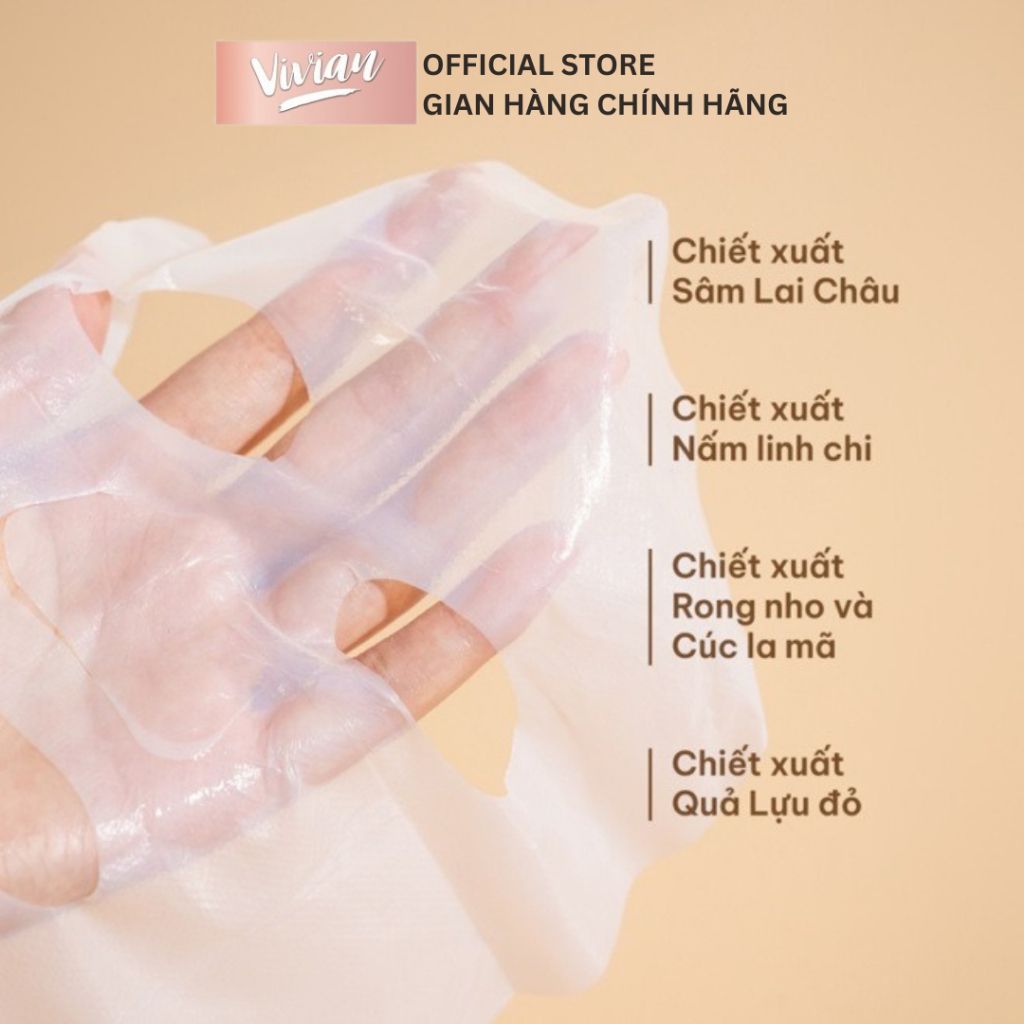  Mặt nạ sâm 1700 Cỏ Mềm -  dưỡng ẩm ngừa lão hoá da 18g (MP9198) 