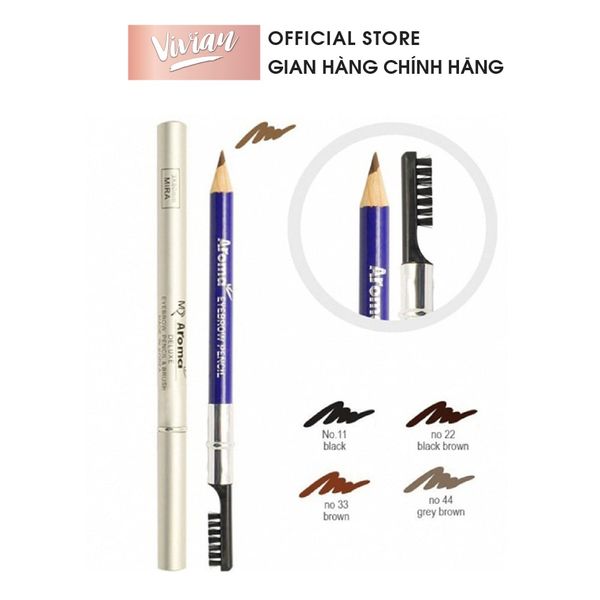 Chì Vẽ Mày AROMA Eyebrow Pencil