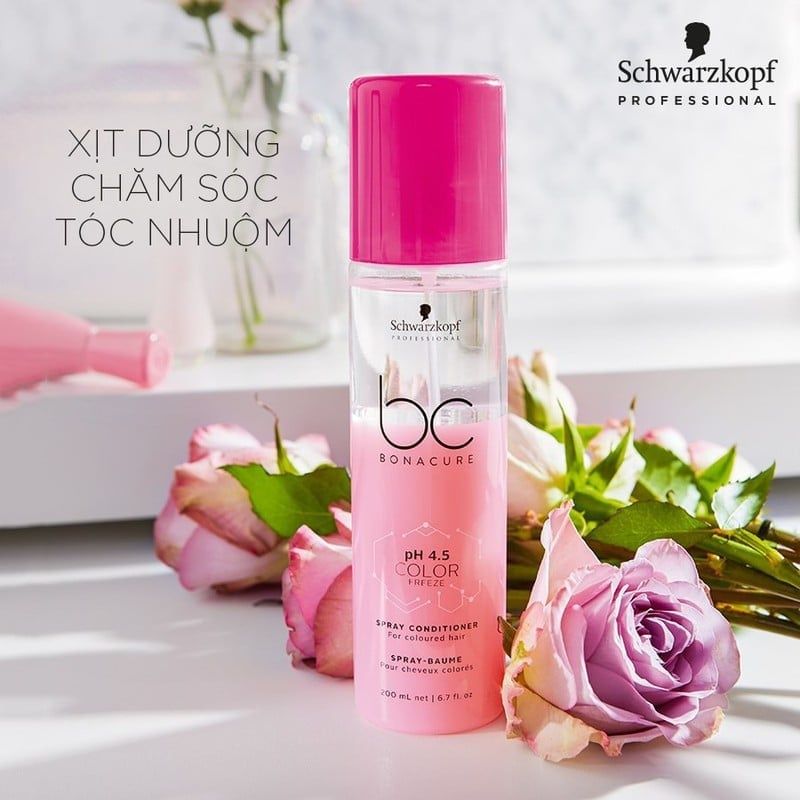  Xịt dưỡng tóc nhuộm Schwarzkopf 200 ml-Hồng (MP7671) 
