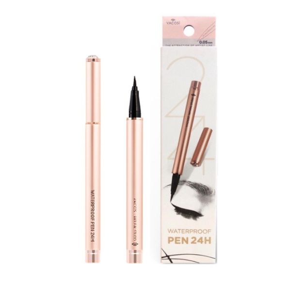 Bút Kẻ Mắt Nước Vacosi 24h Waterproof Pen (Rose Gold)