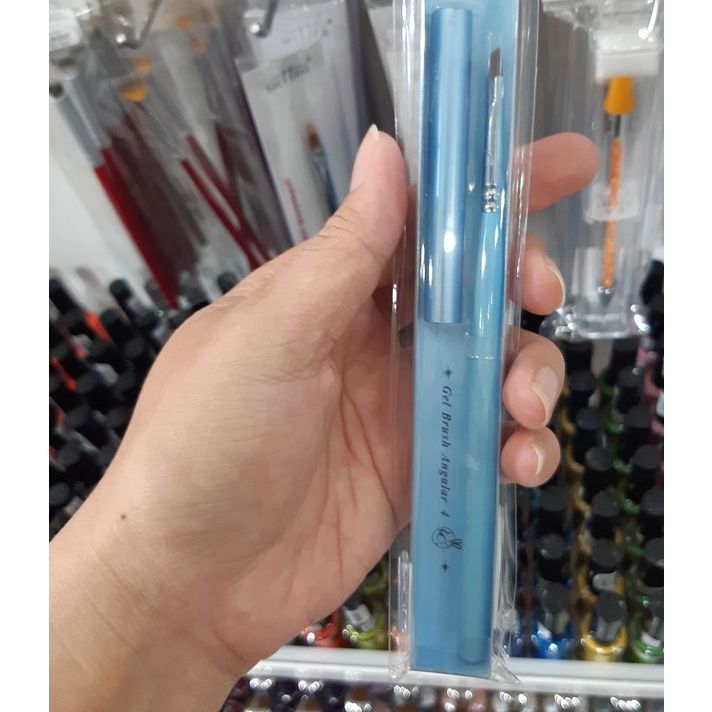  Cọ gel xéo cán xanh số 4-6 (NA4389 NA4390) 