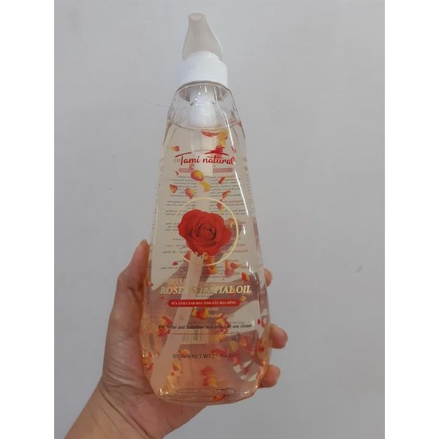  Sữa tắm tinh dầu hoa hồng Tami Natural 600ml (MP7967) 