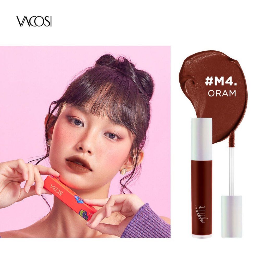  Son Kem Lì Siêu Mịn Môi VACOSI MATTE INK LIP CREAM #M1-M5 