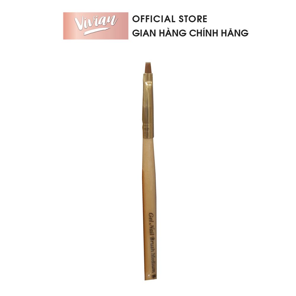  Cọ gel đầu bằng (vàng) (NA5422) 