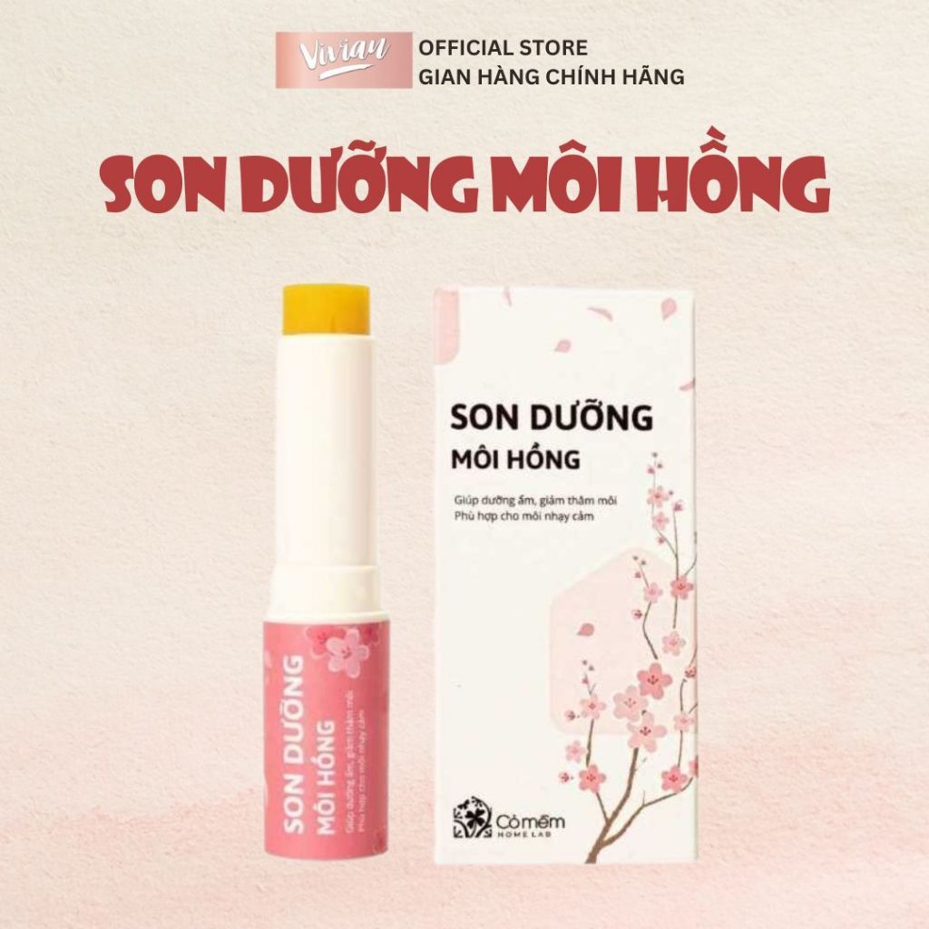  Son dưỡng môi hồng Cỏ Mềm (MP9419) 