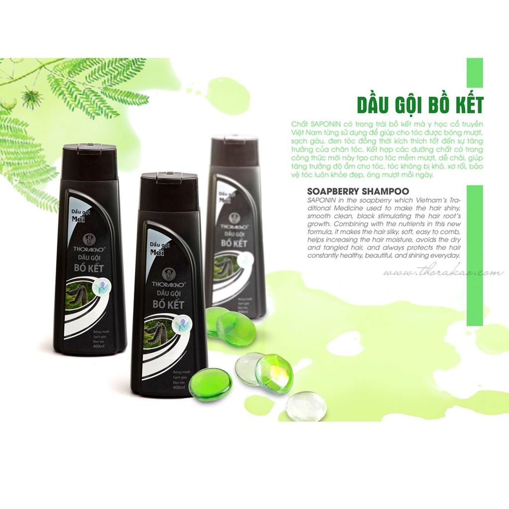  Thorakao Dầu Gội và Xả Bồ Kết 400ml (MP4731) 