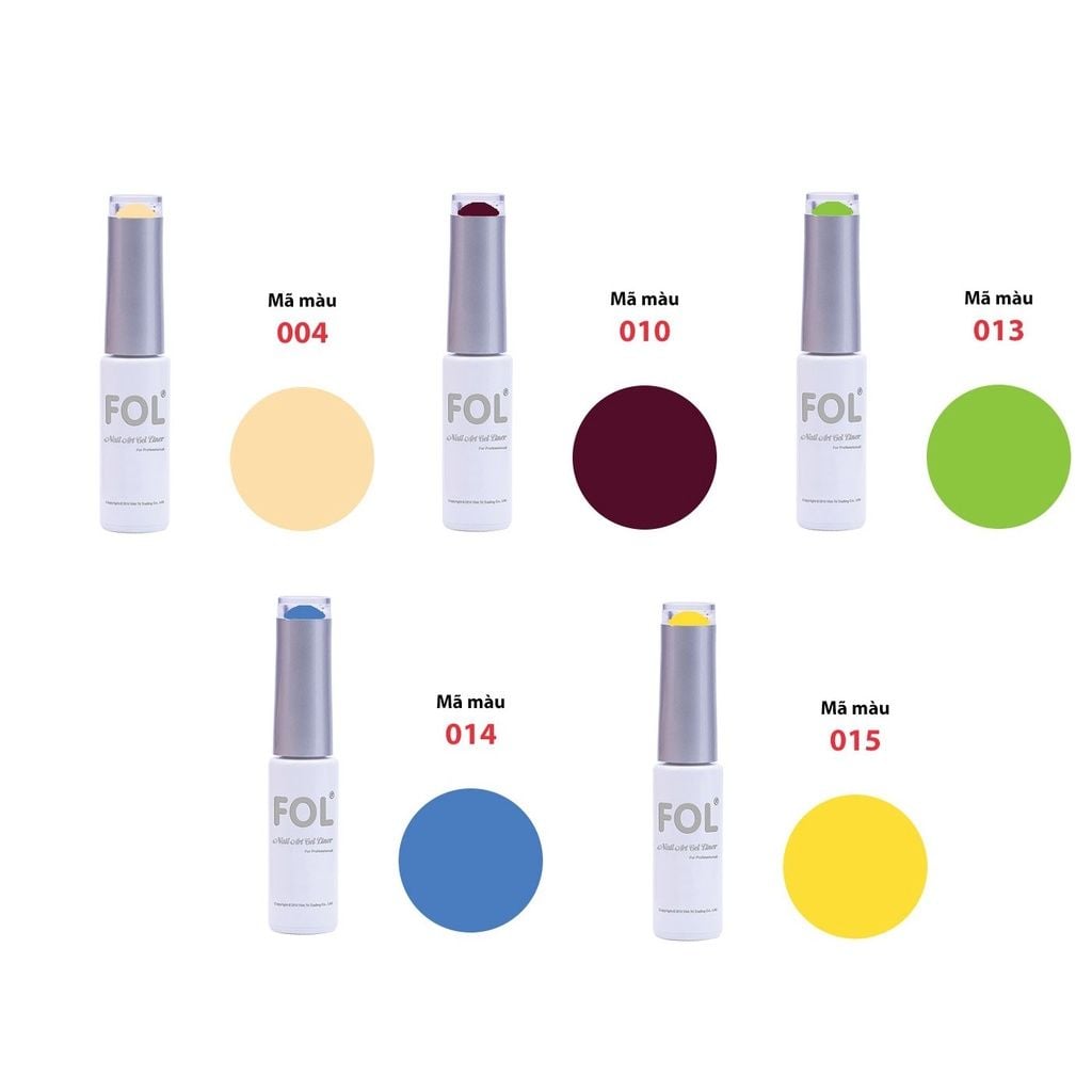  Cọ Nét Gel Fol màu 04 - 29 (Sơn vẽ nét gel Fol) 