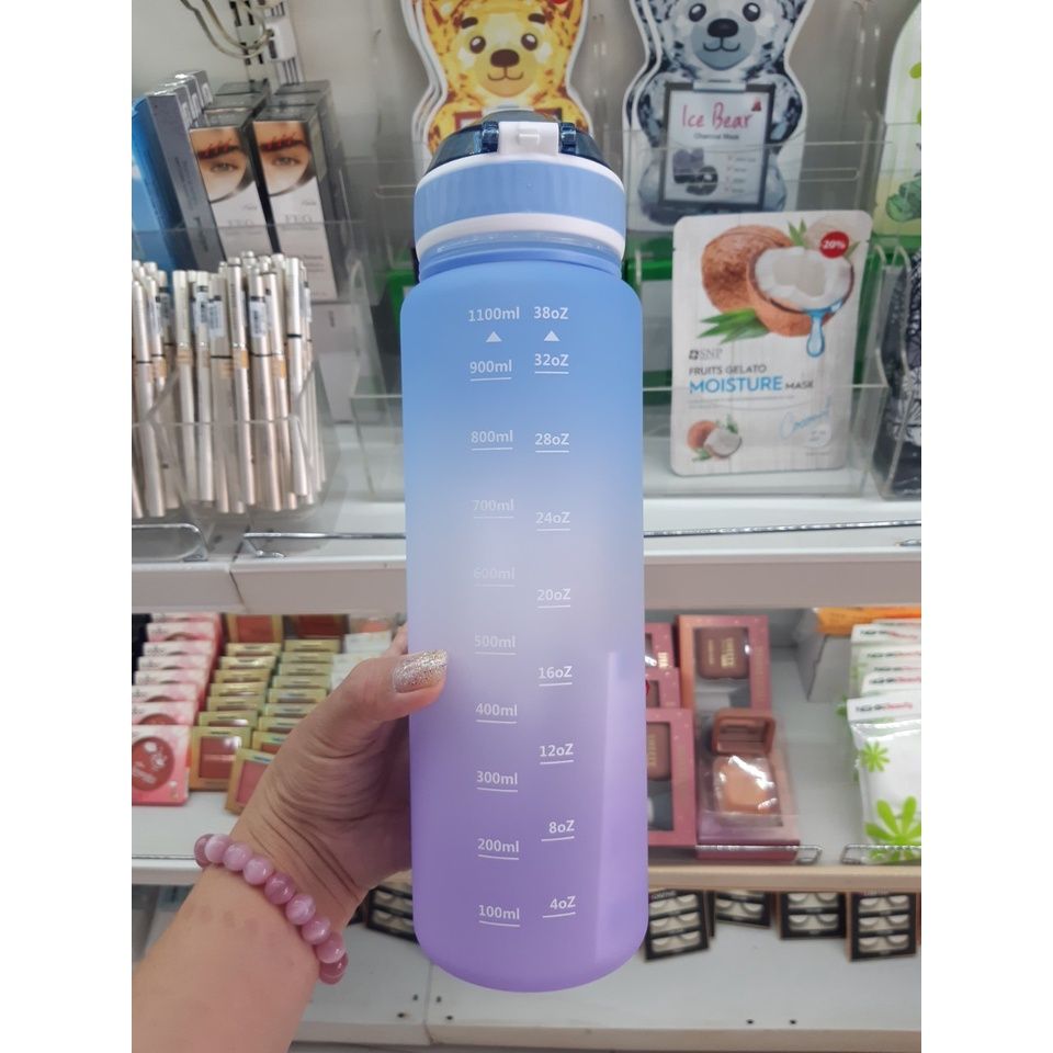  Bình nước có vạch báo giờ 1100ml (QT0055) 