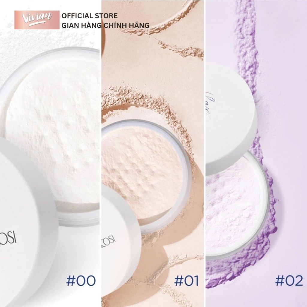 Phấn phủ siêu mịn Vacosi Flaso Loose Powder #00, #01, #02 (MP9115 - MP9117) 