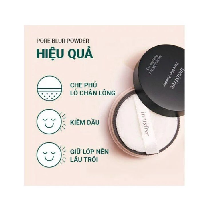  Phấn phủ kiềm dầu dạng bột Innisfree Pore Blur Powder 11g (MP8238) 