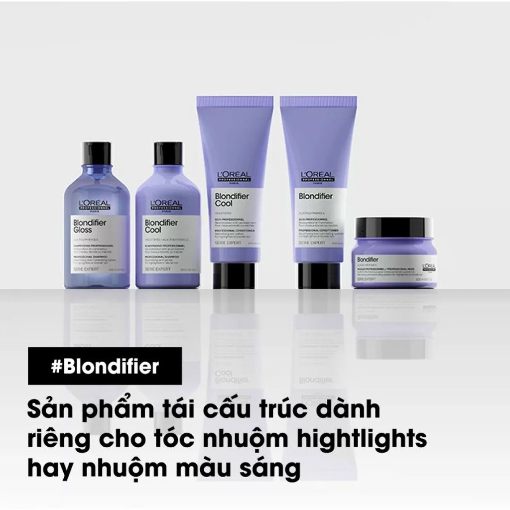  Dầu gội Loreal Blondifier cho tóc tẩy nhuộm 300ml (MP7825) 