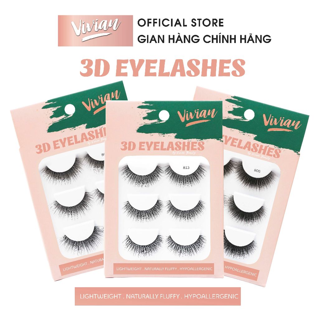  Mi Giả 3D Vivian Beauty Mã 805 - 840 