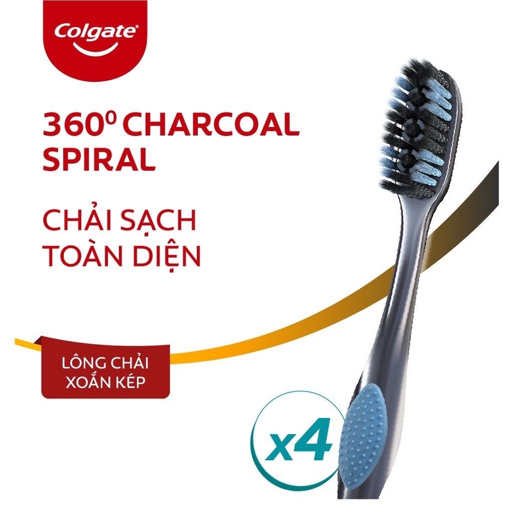  Bàn chải Colgate 360 Charcoal Spiral SHX (MP6072) 