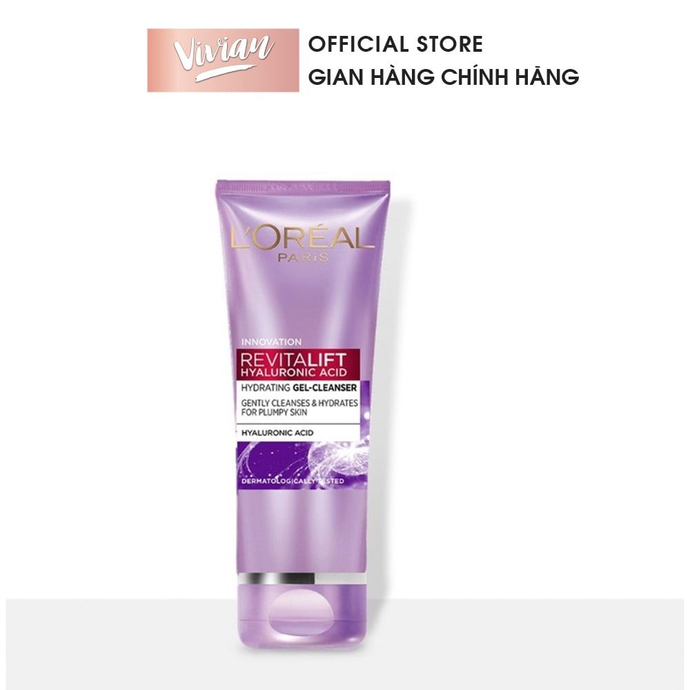  Sữa rửa mặt cấp ẩm Loreal Revitalift Hyaluronic Acid 100ml (MP8078) 