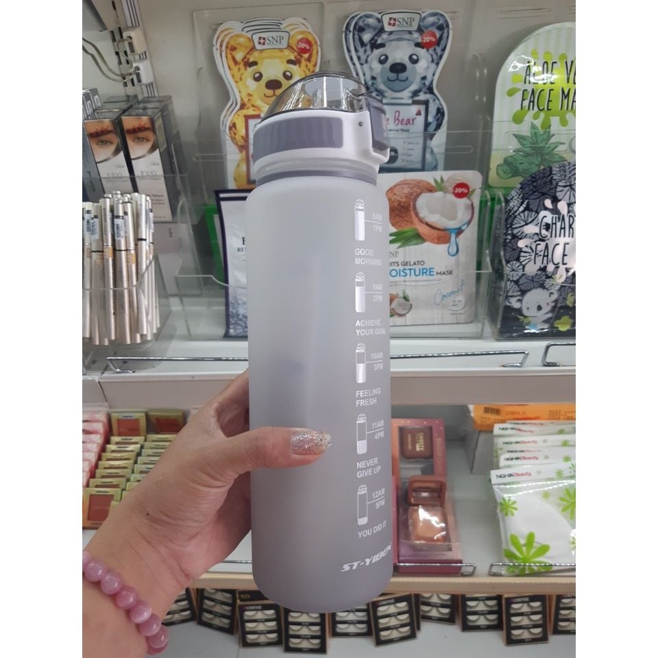  Bình nước có vạch báo giờ 1100ml (QT0055) 