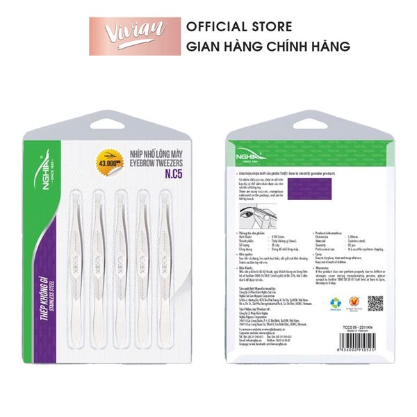 Nhíp vỉ giấy N.C5 Kềm Nghĩa