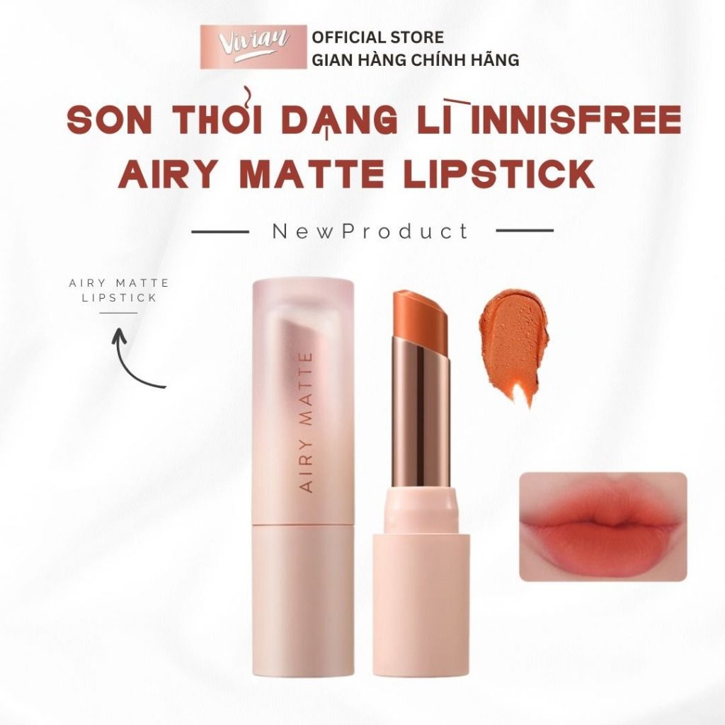 Son lì dạng thỏi Innisfree Airy Matte (MP9256 - MP9263) 
