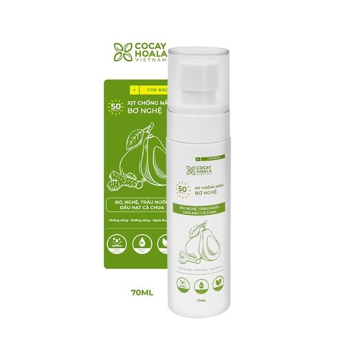  Xịt chống nắng bơ nghệ cocayhoala 70ml - MP8541 