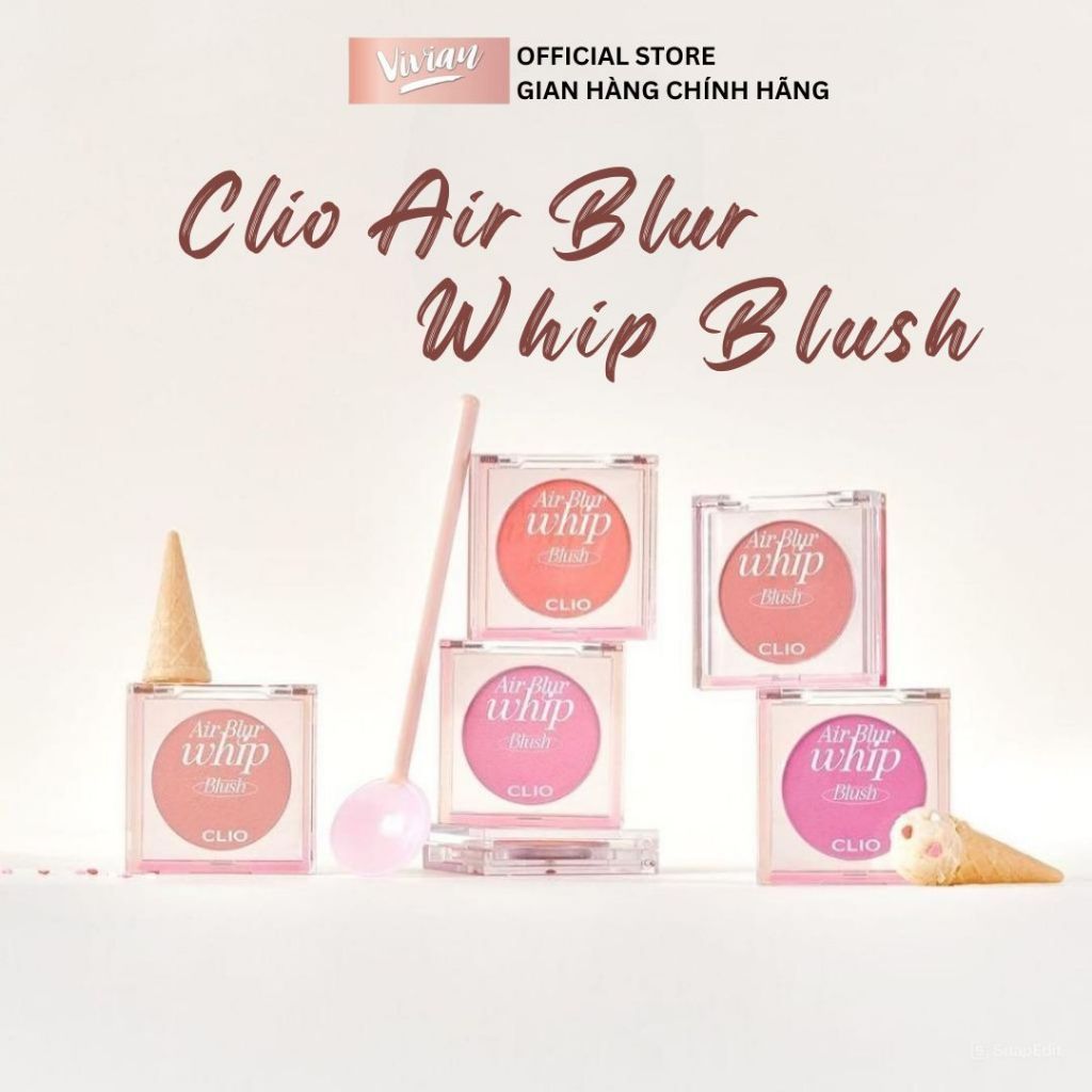  Má hồng Clio Air Blur Whip Blush (MP9119 - MP9122) 