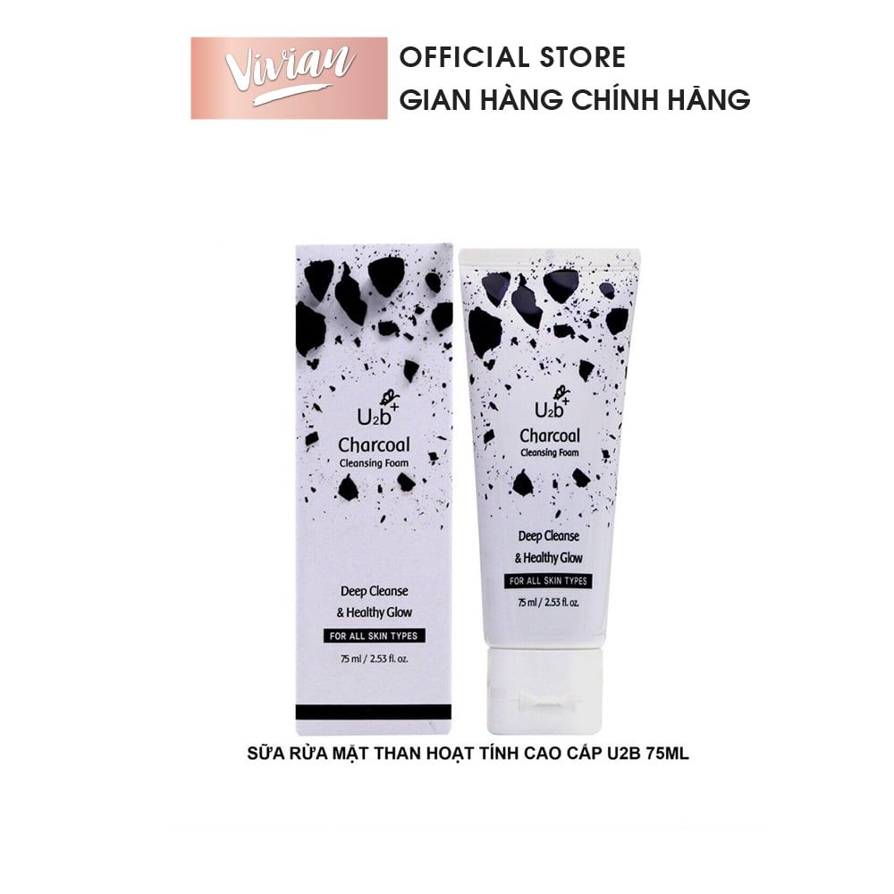  Sữa rửa mặt than hoạt tính U2b 75ml - MP8373 